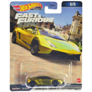 Hot Wheels Premium  2023 lambourghini gallardo lp570-4 superleggera f&f. gold