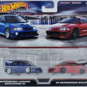 Hotwheels Premium 2-pack Mitsubishi Lancer Evolution VI & 95 Mitshubishi Eclipse