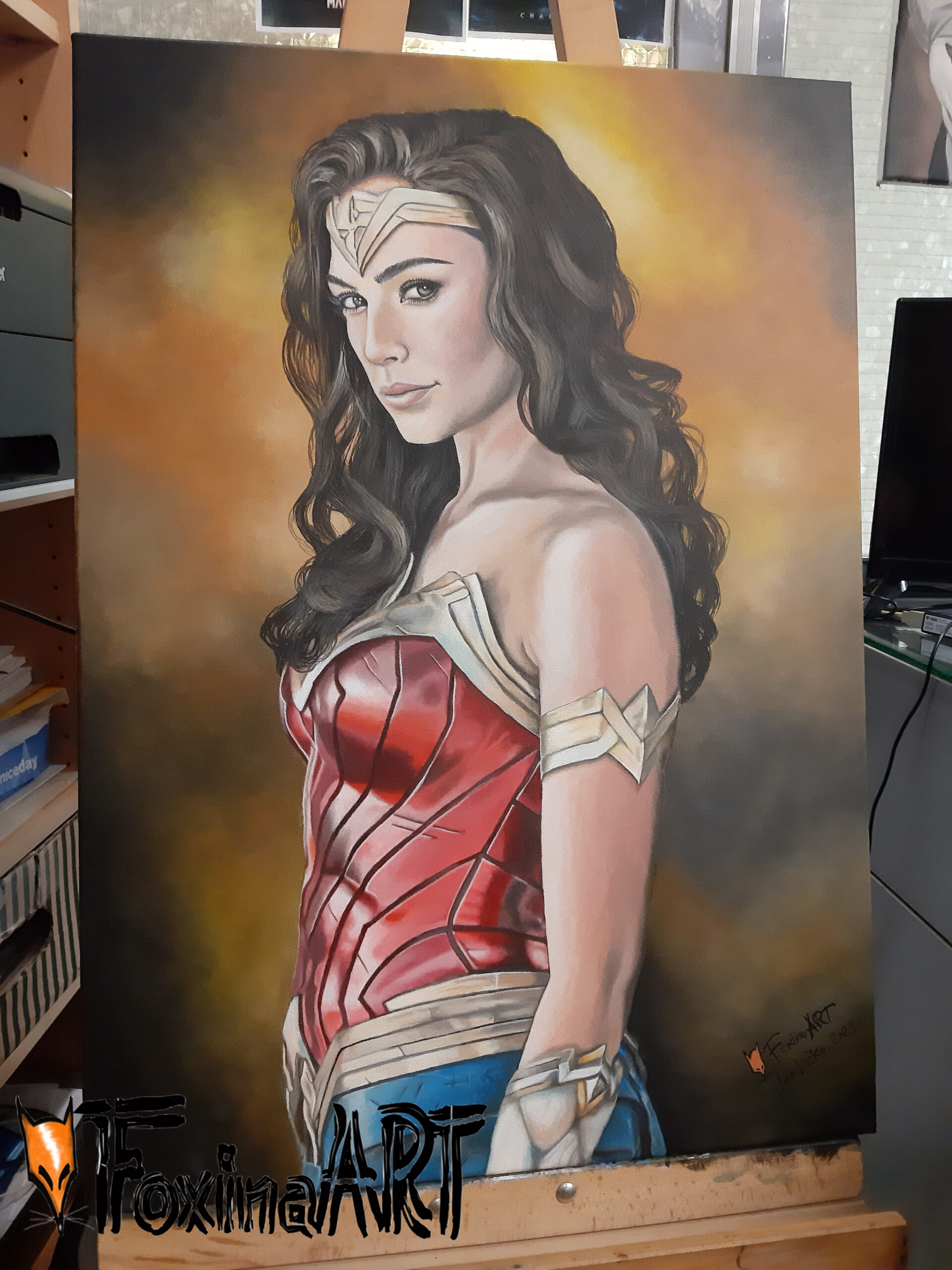 FoxinaART - Wonder Woman Limitovaná Reprodukce