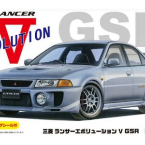 1998 Mitsubishi Lancer Evolution V GSR w/ Window Frame Masking , plastic modelkit.