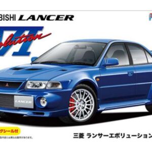 1999 Mitsubishi Lancer Evolution VI GSR w/ Window Frame Masking , plastic modelkit