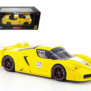 Hot Wheels Elite 2006 Ferrari FXX, yellow with white stripe (Limited Edition)
