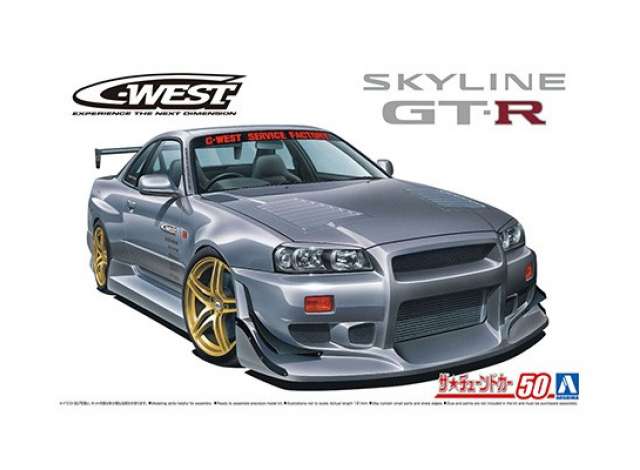 2002 Nissan Skyline C-West BNR34 GT-R, plastic modelkit
