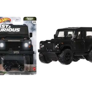 Hot Wheels Premium Land Rover Defender 90 F&F, black