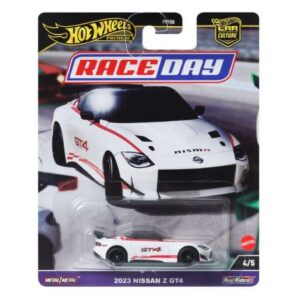 Hot Wheels Premium Car Culture Race Day - 2023 Nissan Z GT4, white/red 4/5