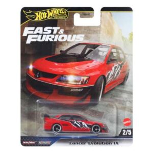 Hotwheels Premium Fast & the Furious 2003 Mitsubishi Lancer Evolution IX, red