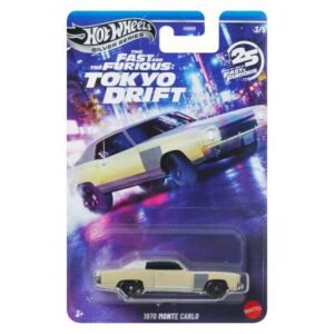 Hotwheels Fast & the Furious Tokyo Drift 1970 Monte Carlo, cream