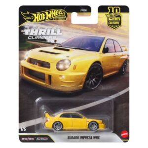 Hot Wheels Premium Car Culture Thrill Climbers Subaru Impreza WRX, yellow