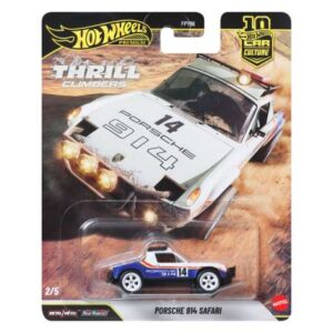 Hot Wheels Premium Car Culture Thrill Climbers Porsche 914 Safari (chassis con), white/blue/red