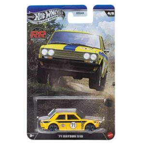 Hotwheels Rally Racers 1971 Datsun 510, yellow