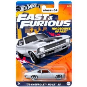 Hot Wheels Fast and Furious HW Decades Of Fast - 70 Chevrolet Nova SS