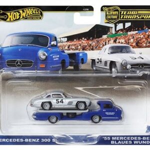 Hot Wheels - Team Transport - Mercedes Benz 300SL & 1955 Mercedes Benz Blaues Wunder Truck