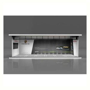 Black Box Diorama Parkovací garáž *Porsche se světlem* v měřítku 1/64