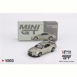 S NSH Mini GT 2002 Nissan Skyline GT-R (R34) V-Spec II, Nur millenium jade