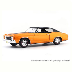 MAISTO 1/18 1971 Chevrolet Chevelle SS 454 sport coupe, orange
