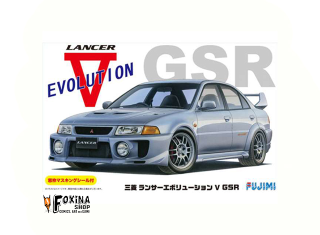 1998 Mitsubishi Lancer Evolution V GSR w/ Window Frame Masking , plastic modelkit.