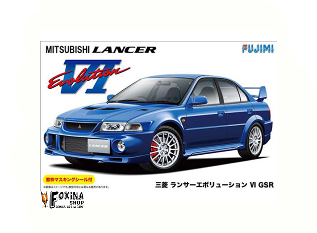 1999 Mitsubishi Lancer Evolution VI GSR w/ Window Frame Masking , plastic modelkit