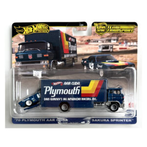 Hot Wheels - Team Transport - Sakura Sprinter Truck & 1970 Plymouth AAR Cuda