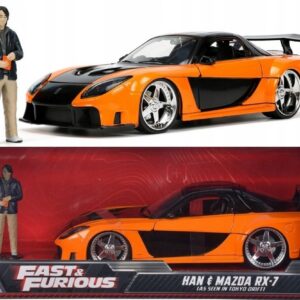1995 Mazda RX7 *Fast and Furious* Tokio Drift 1/24 s figurkou