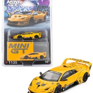 Mini GT 2025 Lamborghini Murcielago LB-Silhouette Works GT Evo, yellow. Blister packaging