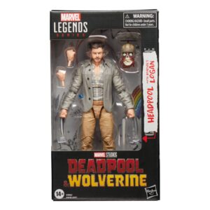 Deadpool & Wolverine Marvel Legends Action Figure Headpool with Marvel's Logan
