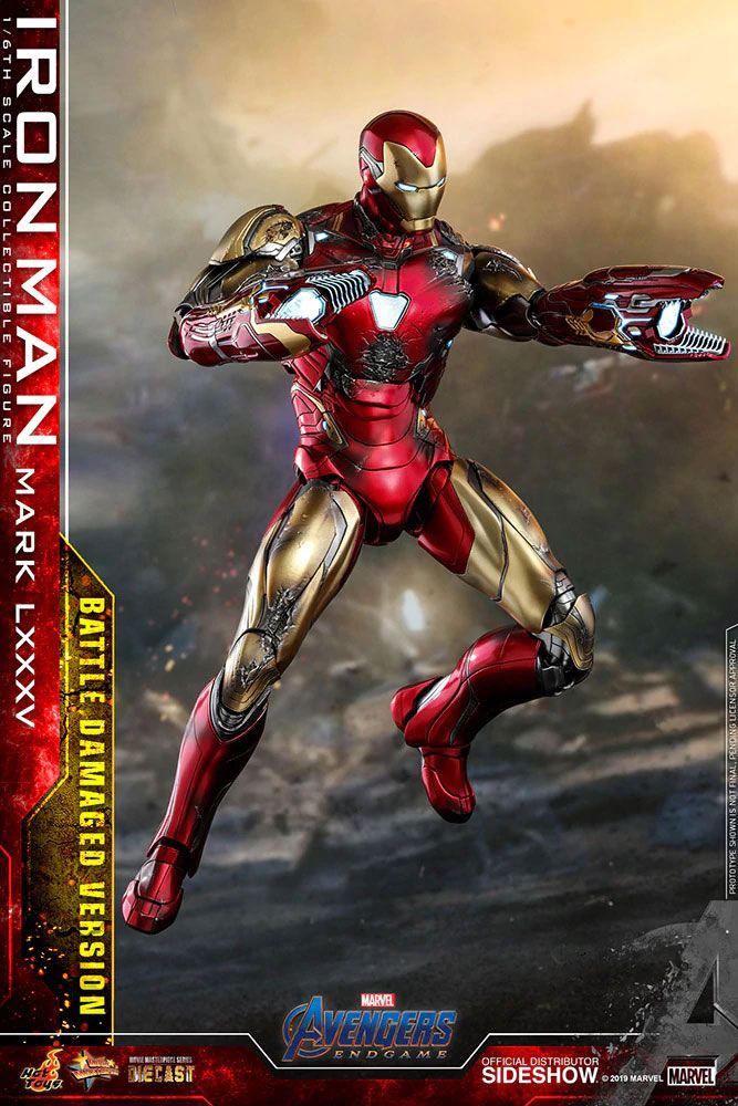 Avengers: Endgame MMS Diecast Action Figure 1/6 Iron Man Mark LXXXV Battle Damaged Ver. - Obrázek 5