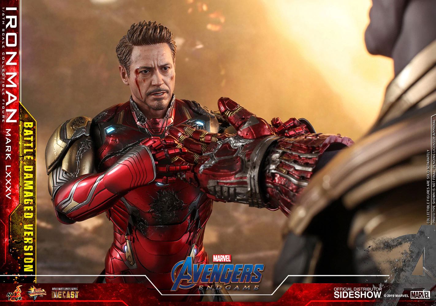 Avengers: Endgame MMS Diecast Action Figure 1/6 Iron Man Mark LXXXV Battle Damaged Ver. - Obrázek 7