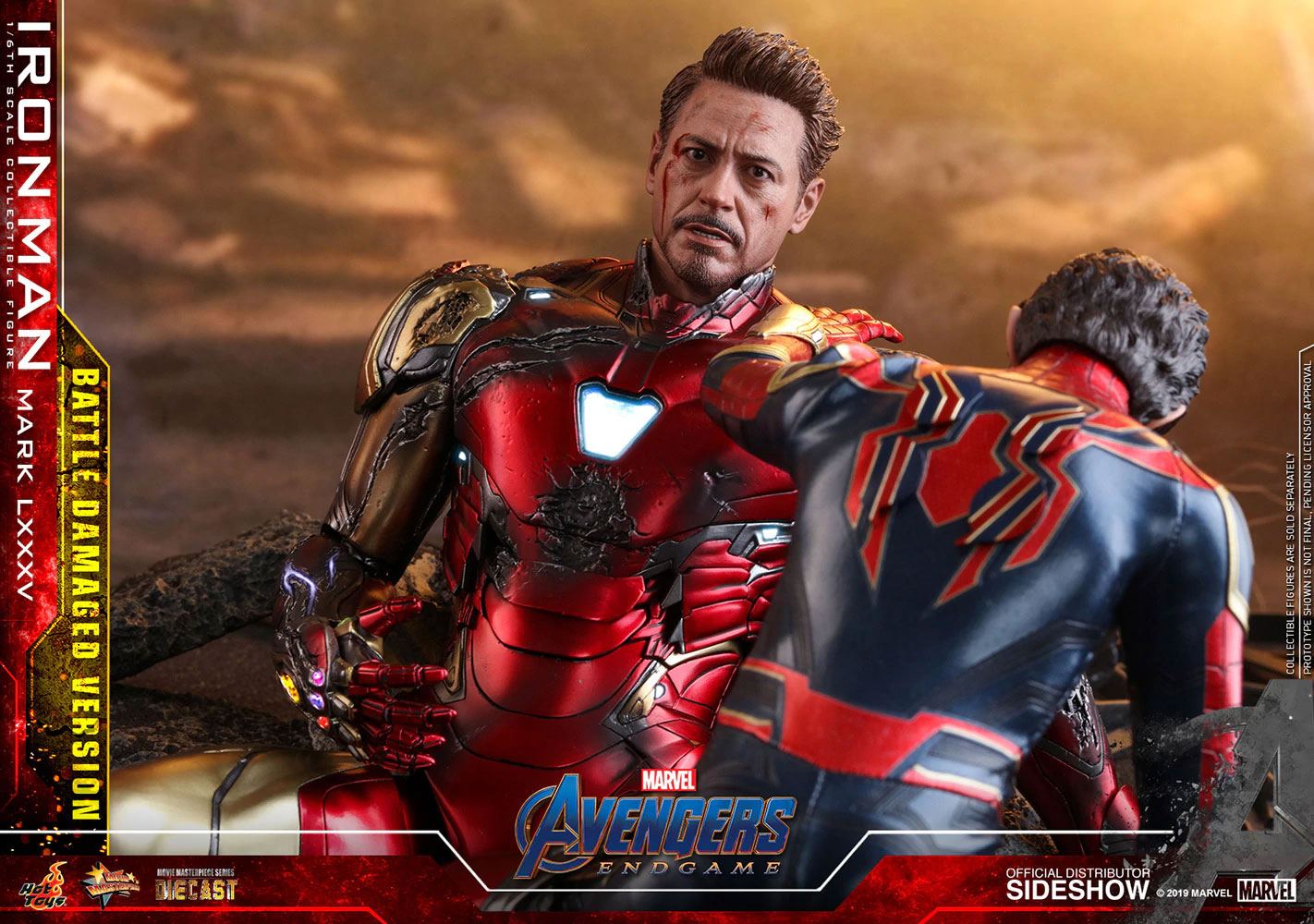 Avengers: Endgame MMS Diecast Action Figure 1/6 Iron Man Mark LXXXV Battle Damaged Ver. - Obrázek 8