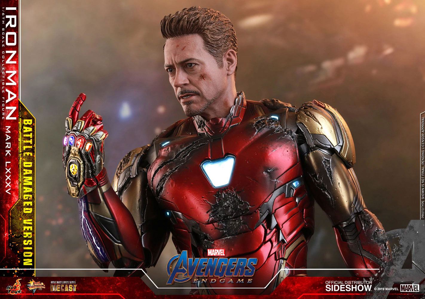 Avengers: Endgame MMS Diecast Action Figure 1/6 Iron Man Mark LXXXV Battle Damaged Ver. - Obrázek 9