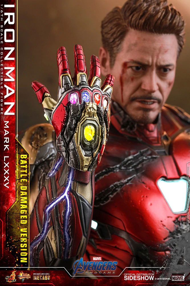 Avengers: Endgame MMS Diecast Action Figure 1/6 Iron Man Mark LXXXV Battle Damaged Ver. - Obrázek 10