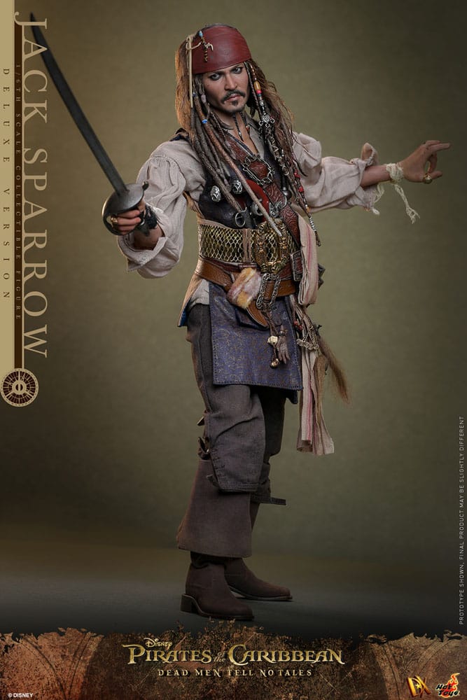Pirates of the Caribbean: Dead Men Tell No Tales DX Action Figure 1/6 Jack Sparrow (Deluxe Version) - Obrázek 4