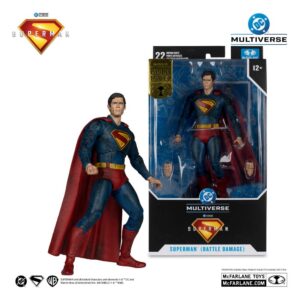 Superman (2025) DC Multiverse Action Figure Superman (Battle Damaged) (Gold Label)