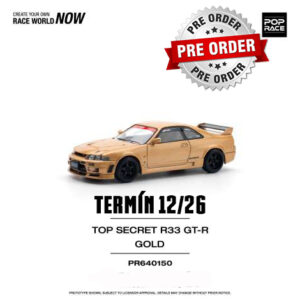 !!!Předobjednávka!!! Pop Race Top Secret R33 GT-R, gold