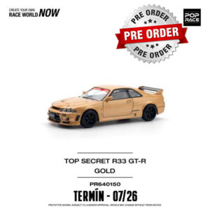 !!!Předobjednávka!!! Pop Race Top Secret R33 GT-R, gold