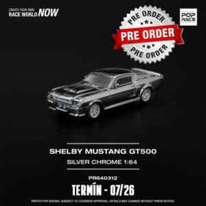 !!!Předobjednávka!!! Pop Race Shelby Mustang GT500, silver chrome