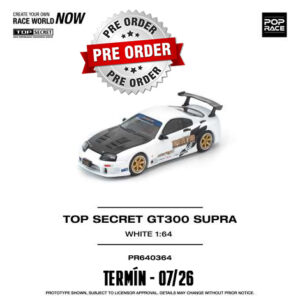 !!!Předobjednávka!!! Pop Race Top Secret GT300 Supra, white
