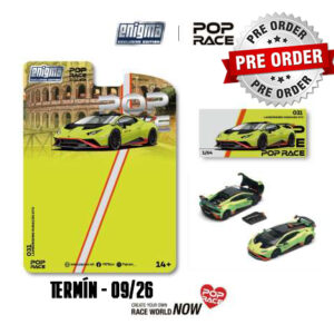 !!!Předobjednávka!!! Pop Race Lamborghini Huracan STO, verde citrea/aracio dac