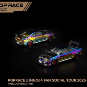 Pop Race Skyline GT-R R33, magic chrome Vancouver Edition