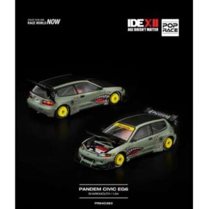 Pop Race Pandem Civic EG6 *Sharkmouth*, green/yellow IDE XII Limitovaná Edice