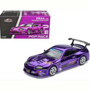 Pop Race Top Secret GT300 Supra, purple chrome Tokyo Auto Salon 2025 Limitovaná Edice