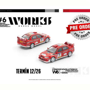 !!!Předobjednávka!!! WORKS Mitsubishi Lancer Evo VI #7 Tommi Makinen 2001 WRC Catalunya, red/white
