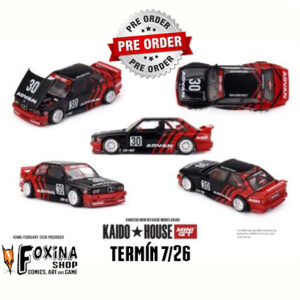 MGT KH BMW E30 ADVAN !!!Předobjednávka!!! Mini GT 2025 BMW M3 (E30) Kaido Works ADVAN, red/black