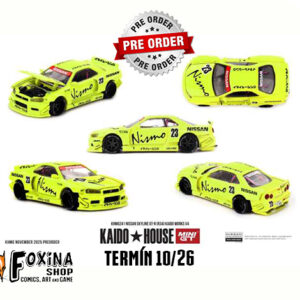 MGT KH R34 LIME !!!Předobjednávka!!! Mini GT Nissan Skyline GT-R (R34) KAIDO Works, lime