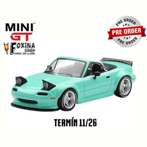 MINI GT MAZDA MX-5 MIATA !!!Předobjednávka!!! Mini GT 2026 Mazda MX5 (NA) Pandem Body Kit mint green