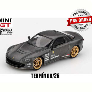 MINI GT MAZDA RX 7 RE-AMEMIYA GREY !!!Předobjednávka!!! Mini GT 2025 Mazda RX7 (FD3S) Re-Amemiya Matsukiyo Koku 3 Rotor NA-7 TAS Best Tuned Car Award, grey