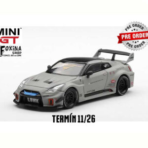 MINI GT NISSAN GT-R R35 !!!Předobjednávka!!! Mini GT 2026 Nissan GTR R35 LB-Super Silhouette GT-RR Ver1 matt grey