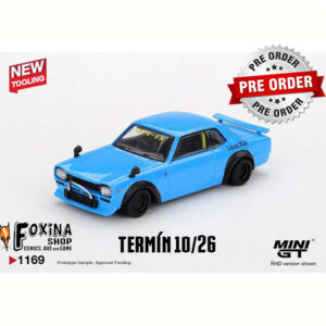 MINI GT NISSAN GTR BLUE !!!Předobjednávka!!! Mini GT 2015 Nissan Hakosuka *Nissan LB Works Hakosuka*, baby blue