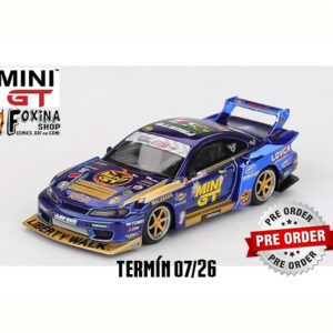 MINI GT NISSAN SILVIA LBWK !!!Předobjednávka!!! Mini GT Nissan Silvia (S15) #555 LB-Super Silhouette Team MINI GT Liberty Walk 2025 Formula Drift Halloween Special Die-Cast Model Car Blistr balení