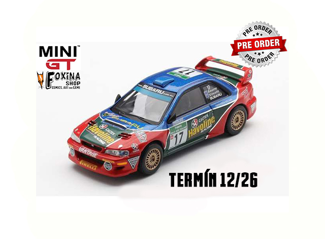 !!!Předobjednávka!!! Mini GT 2000 Subaru Impreza WRC98 #17 Rally New Zealand, various Blistr balení