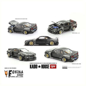 Mini GT 1999 Nissan Skyline GT-R R34 Kaido Works Greddy V2, grey